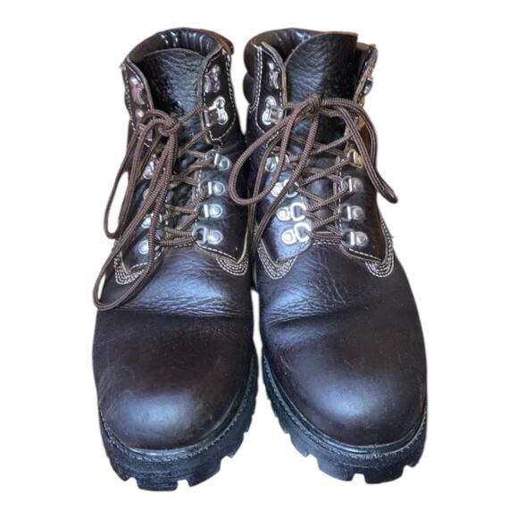 Timberland brown Full Grain Leather Boots Mens Size 9 A1UK1 A2940 - Picture 2 of 8